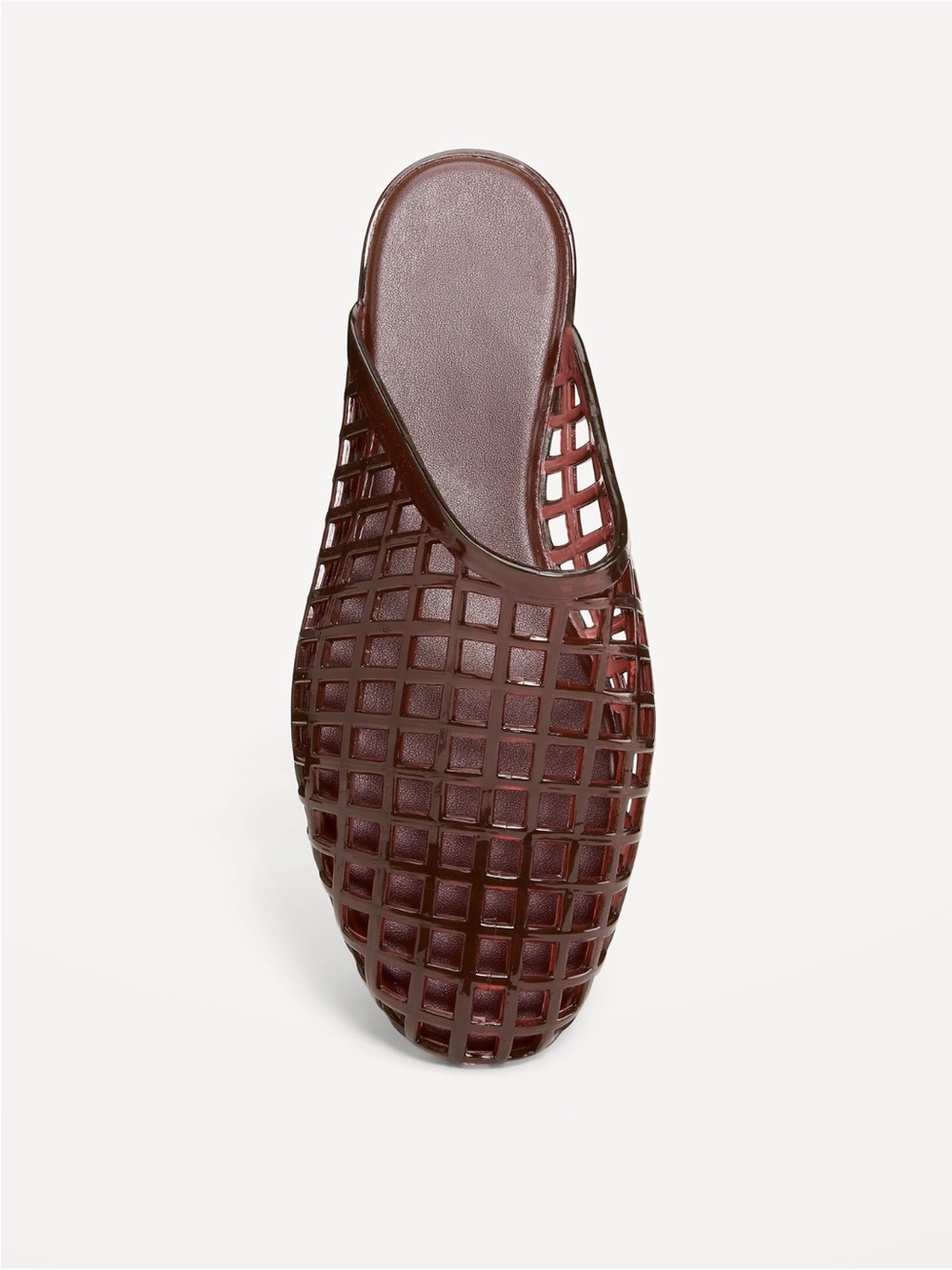 Old Navy Women's Dark Brown Slip-On  Jelly Mule- Never worn but tags cut off
